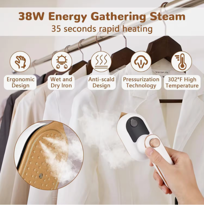 Mini Plancha de Vapor Portátil “SteamEase™”